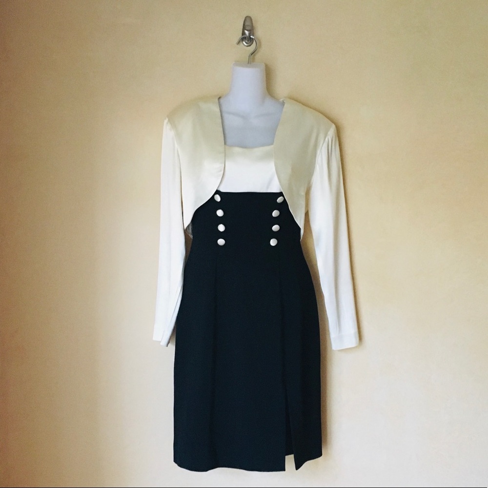 Susan By Night black cocktail dress with jacket sm